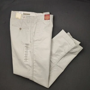 Eddie Bauer Pants Mens 34x30 Brown Relaxed Fit Chino Khaki Work School Flat NEW - Picture 1 of 12