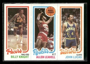 1980-81 Topps Billy Knight Allen Leavall John Lucas - Picture 1 of 2
