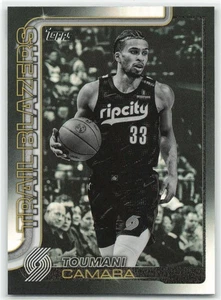 2025-26 Topps Flagship Blackout Toumani Camara #128 Portland Trail Blazers - Picture 1 of 2