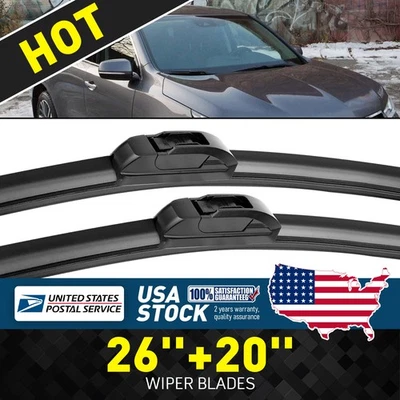 Par de limpiaparabrisas delantero para Lexus GX460 2011-2014 26"+20" para todas las estaciones Foto 1 de 4