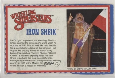 1980s Wrestling Superstars Action Figures Cards Iron Sheik HOF - Image 1 of 2