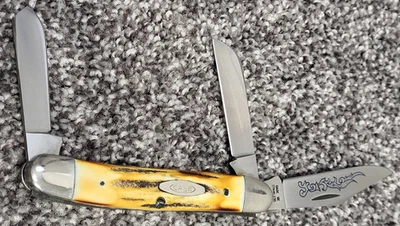 NAVAJA DE BOLSILLO CASE XX MANGO CIERVO VINTAGE HOJA DE DESPLAZAMIENTO AZUL 3 PUNTOS 3 HOJAS STAG Foto 1 de 4