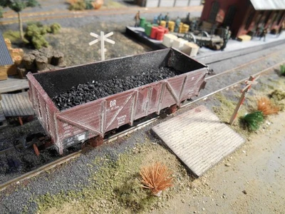 Vagón de carga HO Roco personalizado detallado pintado a mano desgastado #3175 Foto 1 de 2