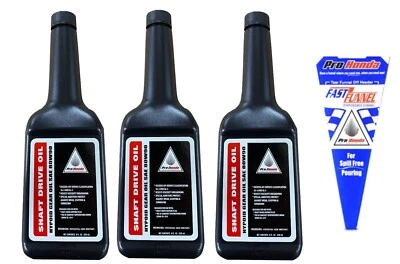 3 Pack OEM Honda Shaft Drive Oil Differential Gear Oil 80W90 08208-0080 w Funnel - Image 1 of 4
