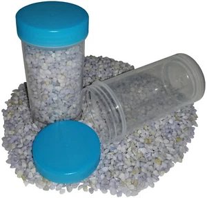50 Schraubdosen 100ml Runddose Labor Labordose Kunststoffdosen Neu Deckel Blau - Bild 1 von 6