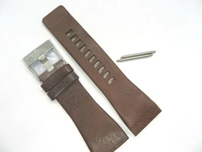 DIESEL Bracelet En Cuir Original De Remplacement DZ7327 Pour Montre Marron 30 Mm - Photo 1/4