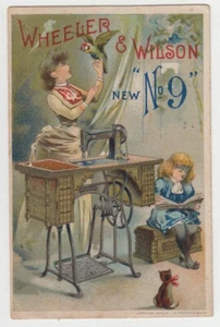 TRADE CARD WHEELER & WILSON SEWING MACHINE CO. ~ c.-1880 - Picture 1 of 2