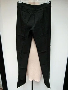ETHYL Classic Pull On Stretch Pants Flat Front Skinny Black 31 x 31 6 EUC - Picture 1 of 8