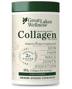 Great Lakes Wellness Collagen Peptides Unflavored 10oz. - Picture 1 of 5