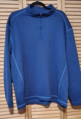Pullover de golf Pebble Beach Performance con cremallera 1/4 para hombre - Talla: XL      Foto 1 de 4
