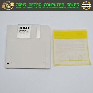 1X 3.5" BLANK ATARI ST DOUBLE SIDED DOUBLE DENSITY WHITE COMPUTER FLOPPY DISK