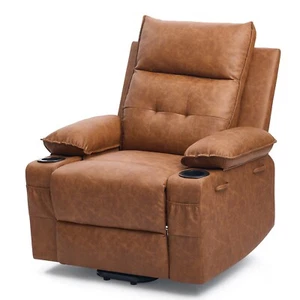 Power Lift Chair for Elderly ,Recliner Chair with Heating and Massage, Leather - Picture 1 of 37
