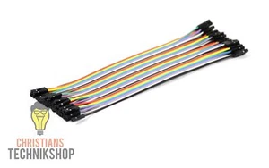 40x Jumper Wire 2,54mm Buchse auf Buchse Kabelsteckbrücken Breadboard - Bild 1 von 1