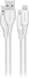 Insignia- 4' Lightning to USB Braided Charge-and-Sync Cable (2 Pack) - Moon... - Picture 1 of 1