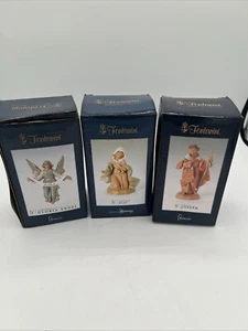 Fontanini Nativity 3 Piece Joseph And Mary And Gloria Angel With Boxes - Picture 1 of 6