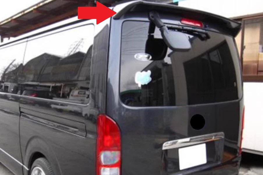 Alerón de techo negro brillante estilo fábrica para Toyota Hiace 2005-2017 ABS Foto 1 de 1