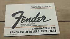 1970s Fender Bandmaster amplifier owners manual case candy Reverb