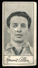 Trade Card, Barratt, FAMOUS FOOTBALLERS, A6, 1958, West Bromwich, R Allen, #27