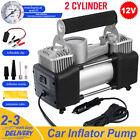 12V Heavy Duty Portable Air Compressor Car Tire Inflator Electric Pump Auto 