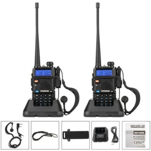 2tlg Baofeng UV-5R Walkie-Talkie (VHF & UHF) Sprechfunkgeräte Hand-Funkgerät Set - Zdjęcie 1 z 19