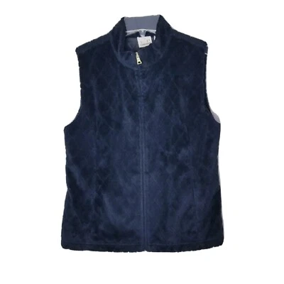 Chaleco polar EP Pro para mujer talla mediana negro acolchado cremallera completa Foto 1 de 4