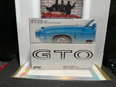 GMP  G2401203 1972 Pontiac GTO 455 Limited Edition Blue/white 1:24 1 OF 1000 - Image 1 of 4