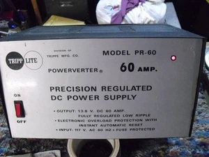 Tripp Lite PR60 DC Power Supply 60A 120V AC Input to 13.8 DC Output works great - Photo 1/4