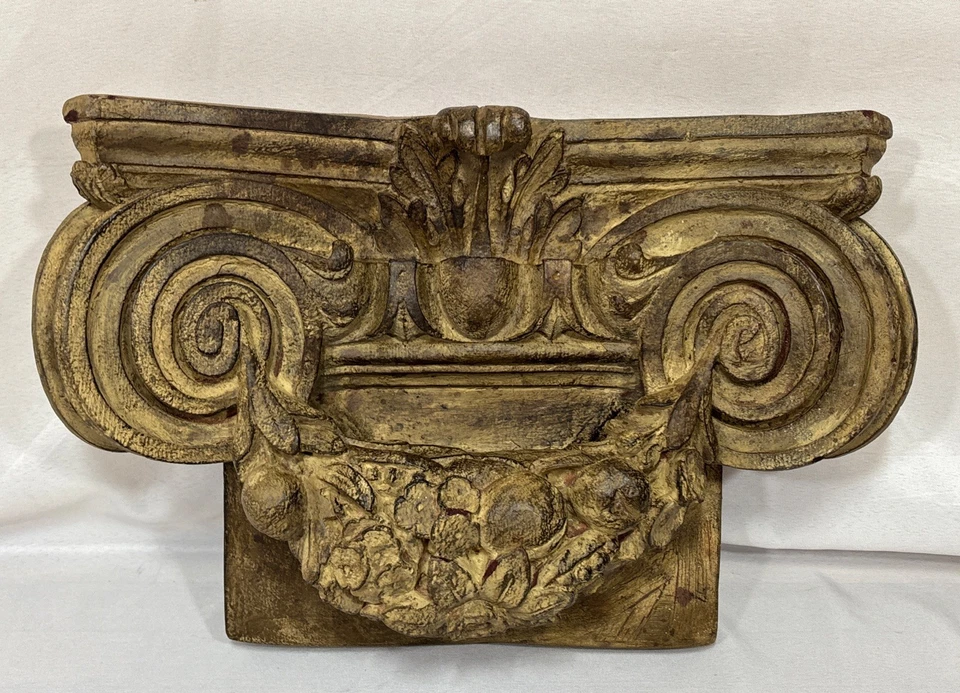 Columna Neoclásica De Colección Capitolio Ménsula Colgante de Pared Relieve Ethan Allen? Foto 1 de 4