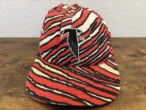 Vintage Zubaz Atlanta Falcons Hat 80s 90s Snapback Cap NFL Red/White/Black - Picture 1 of 8