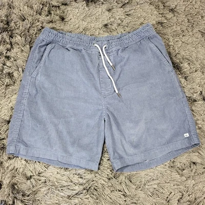 Pantalones Cortos Quiksilver Para Hombre Grandes Azul Pana Cintura Elástica Bolsillos con Cordón Foto 1 de 4