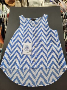 Girls Takara Blue/white Tank Top Size Large. - Picture 1 of 5
