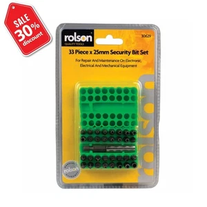 33PC SCHRAUBENDREHER SICHERHEIT BIT SET MANIPULATIONSSICHER SECHSKANTSCHLÜSSEL SCHLÜSSEL TORX TRI-WING 25MM - Bild 1 von 1