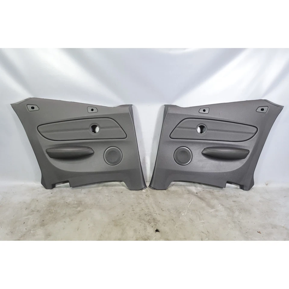 2008 BMW E88 1-Series Convertible Rear Interior Trim Panels Black Leather OEM - Image 1 of 4