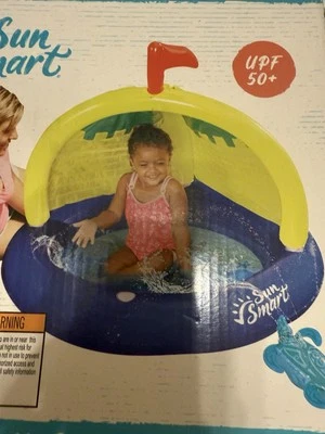 Sun Smart Beach Gear Spray N Play Sandcastle Pool & Turtle Sprinkler For Toddler - Image 1 of 4