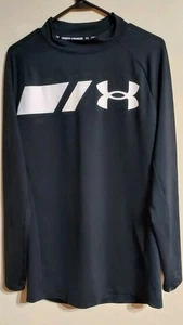 Under Armour Cold Gear Fitted Men's Black Turtleneck Long Sleeve Shirt! Sz Lrg - Picture 1 of 6