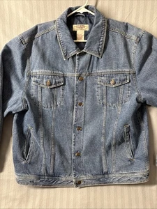 De Colección Big Mac Ropa de Trabajo Para Hombres XL Tareas Abrigo Azul Denim Chaqueta Envejecida Abotonada - Imagen 1 de 24