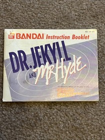 Dr Jekyll and Mr Hyde Nintendo NES Manual Only ~ Instruction Booklet
