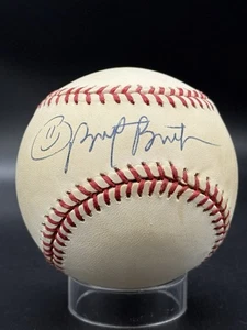 Brett Butler signed National League baseball JSA COA smiley face ball auto - Picture 1 of 2