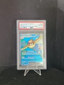 PSA 8 Pokémon Llamas de Obsidiana 225/197 Pidgeot Ex Ilustración Especial Raro - Imagen 1 de 2