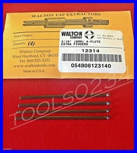 5/16" 4 Flute Walton 12314 Tap Extractor Replacement Fingers USA set of 4 - Picture 1 of 4