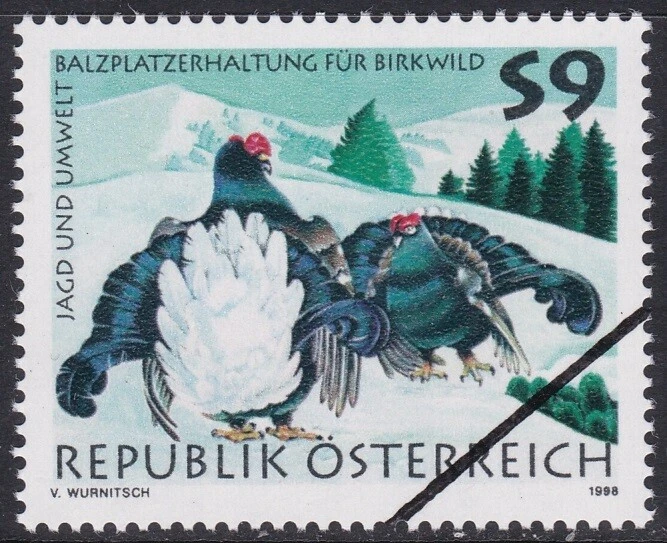 Specimen, Austria Sc1747 Hunting, Bird, Black Cock - Image 1 of 1