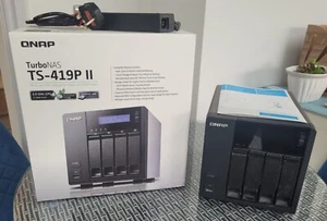 QNAP TS-419P II NAS 2.0GHz 512MB RAM 4x 3.5" LFF (no HDD) - Picture 1 of 7