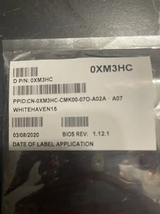 Dell OEM Precision 7530 Motherboard System Board with Intel i7 XM3HC - Afbeelding 1 van 2