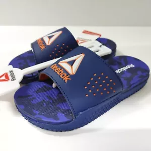 Reebok Pervade EVA Footbed Slide Casual Size 13 Child Boys/Girls Blue - Picture 1 of 8