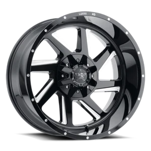 Luxxx HD LHD 14 22x12 8x170 -44et 125 Black Wheel - Picture 1 of 1