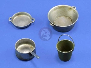 Royal Model 1/16 120mm Cookware Set (Saucepan, Cooking Pot & Pan) & Bucket 1020 - Picture 1 of 1