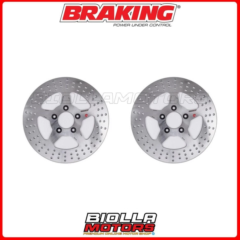 KIT DISCHI FRENO ANTERIORE BRAKING HARLEY DAVIDSON XL 883 R SPORTSTER 883 2003 - Foto 1 de 4