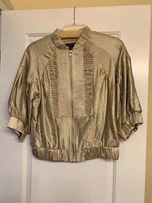 Nova Jaqueta Dourada Arden B $100 Tamanho G - Imagem 1 de 4