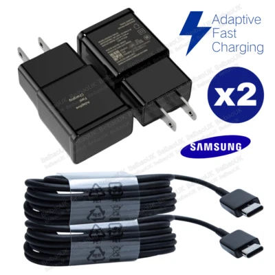 Cable cargador de pared rápido adaptable USB-C para Samsung Galaxy S24 S23 S22 S21 S20 10 Foto 1 de 4