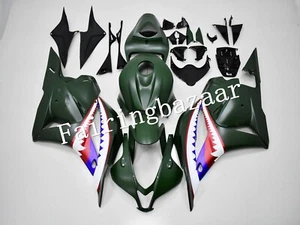 Fit for 2009-2012 CBR600RR Matte Army Green Shark ABS Injection Fairing Kit - Picture 1 of 7